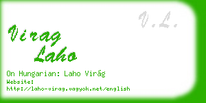 virag laho business card